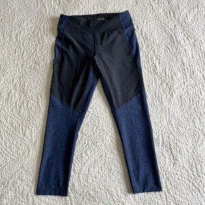 Outdoor Voices Womens Pants Blue Gray Leggings Mid Rise Cropped Size Medium
